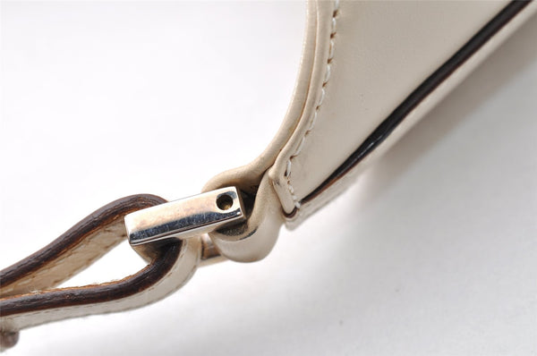 Authentic GUCCI Jackie Shoulder Hand Bag GG Canvas Leather 0013876 White 8275I