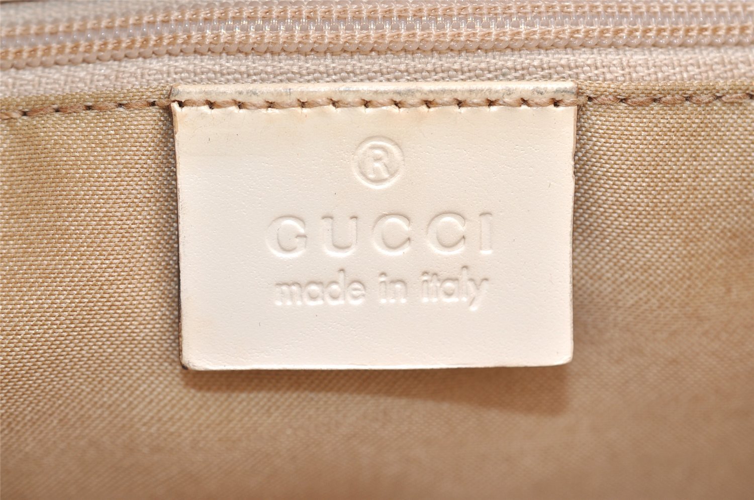 Authentic GUCCI Jackie Shoulder Hand Bag GG Canvas Leather 0013876 White 8275I