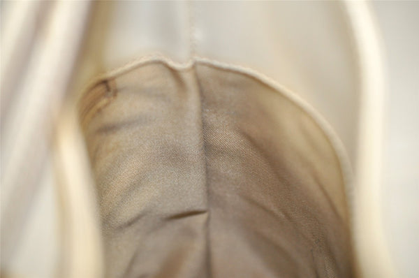 Authentic GUCCI Jackie Shoulder Hand Bag GG Canvas Leather 0013876 White 8275I