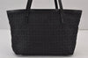 Authentic FENDI Vintage Zucchino Hand Tote Bag Purse Nylon Leather Black 8275J