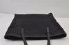 Authentic FENDI Vintage Zucchino Hand Tote Bag Purse Nylon Leather Black 8275J