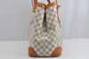 Authentic Louis Vuitton Damier Azur Hampstead MM N51206 Shoulder Tote Bag 8276I