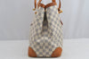Authentic Louis Vuitton Damier Azur Hampstead MM N51206 Shoulder Tote Bag 8276I