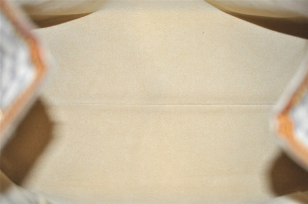 Authentic Louis Vuitton Damier Azur Hampstead MM N51206 Shoulder Tote Bag 8276I