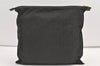 Authentic FENDI Pequin Clutch Hand Bag Purse PVC Leather Dark Brown 8276J