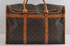 Authentic Louis Vuitton Monogram Sac Chaussures 55 Boston Bag Old Model LV 8277I