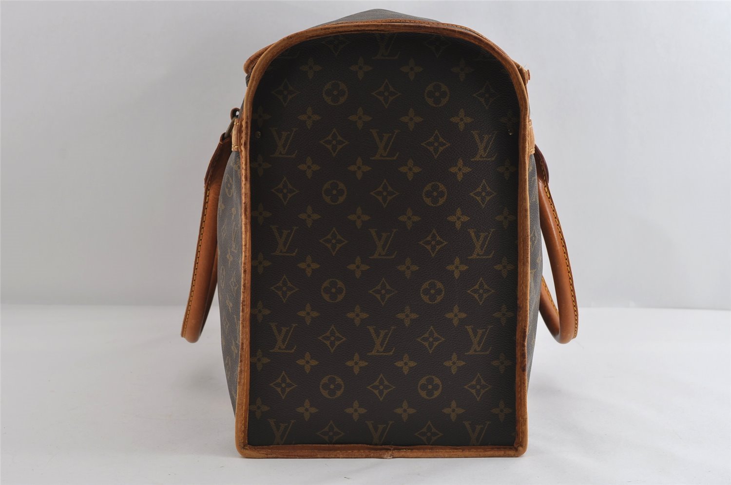 Authentic Louis Vuitton Monogram Sac Chaussures 55 Boston Bag Old Model LV 8277I