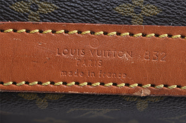 Authentic Louis Vuitton Monogram Sac Chaussures 55 Boston Bag Old Model LV 8277I