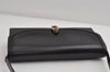 Authentic GUCCI Vintage Shoulder Bag Purse Leather Black 8278I