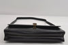 Authentic GUCCI Vintage Shoulder Bag Purse Leather Black 8278I