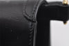 Authentic GUCCI Vintage Shoulder Bag Purse Leather Black 8278I