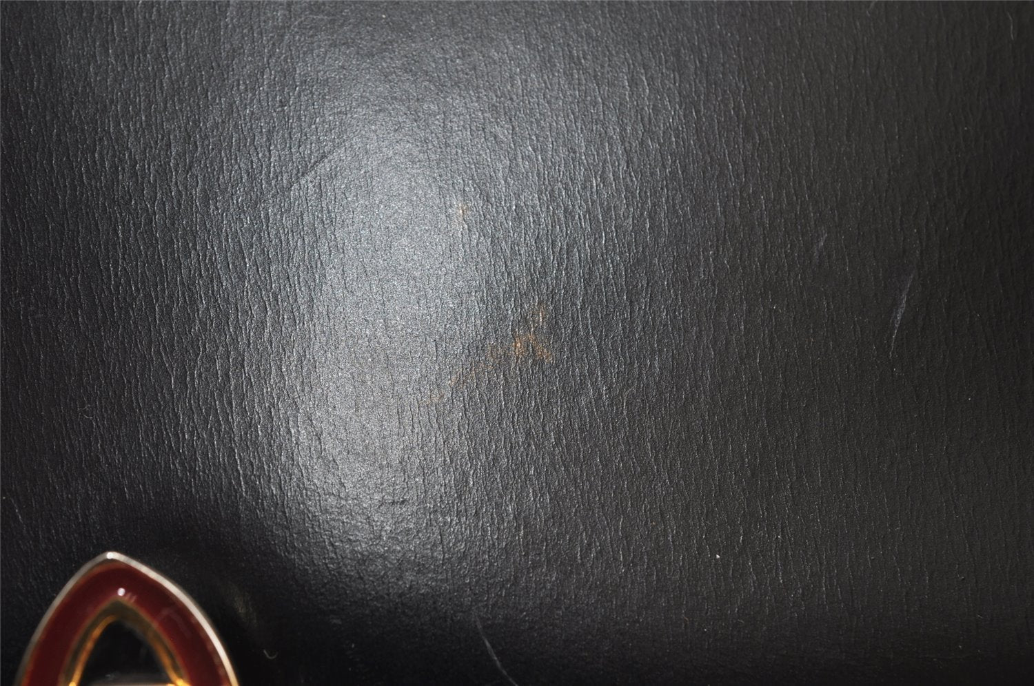 Authentic GUCCI Vintage Shoulder Bag Purse Leather Black 8278I