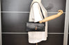 Authentic GUCCI Vintage Shoulder Bag Purse Leather Black 8278I