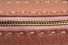 Authentic FENDI Selleria Chain Shoulder Hand Bag Purse Leather Pink 8279J