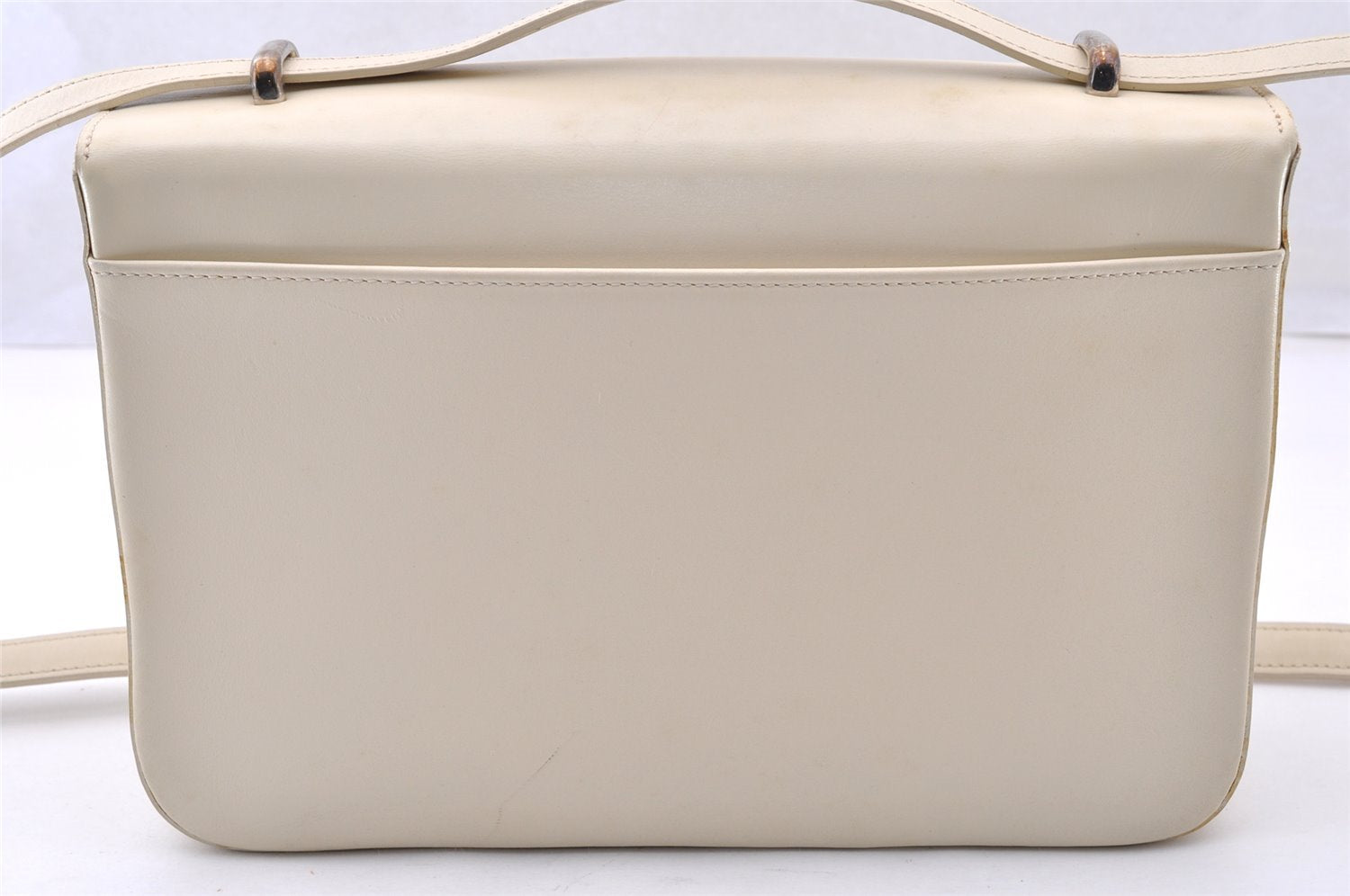 Authentic Cartier Panthere Shoulder Cross Body Bag Purse Leather White Box 8281I