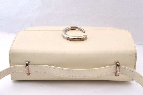 Authentic Cartier Panthere Shoulder Cross Body Bag Purse Leather White Box 8281I