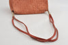 Authentic BOTTEGA VENETA Intrecciato Nylon Leather Shoulder Bag Orange 8282I