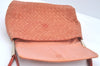 Authentic BOTTEGA VENETA Intrecciato Nylon Leather Shoulder Bag Orange 8282I