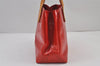 Authentic Louis Vuitton Vernis Reade PM Hand Bag Red M91088 LV 8284J