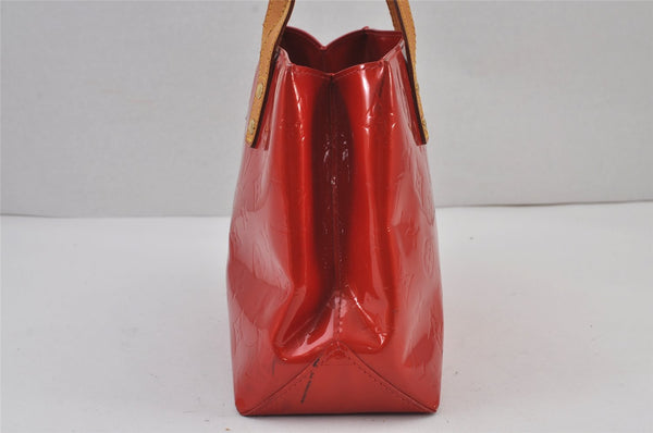 Authentic Louis Vuitton Vernis Reade PM Hand Bag Red M91088 LV 8284J