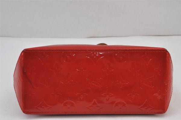 Authentic Louis Vuitton Vernis Reade PM Hand Bag Red M91088 LV 8284J
