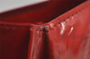 Authentic Louis Vuitton Vernis Reade PM Hand Bag Red M91088 LV 8284J