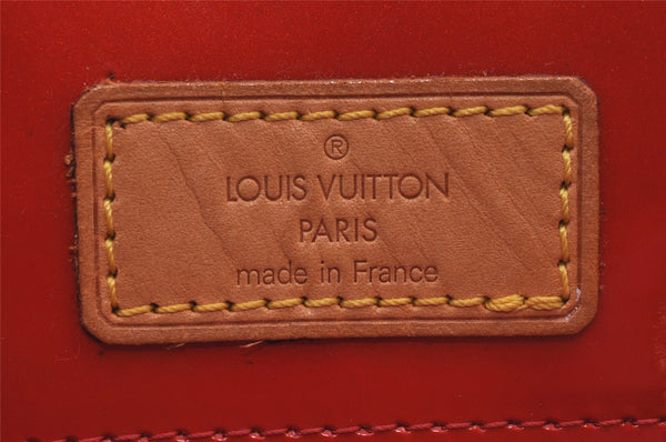 Authentic Louis Vuitton Vernis Reade PM Hand Bag Red M91088 LV 8284J