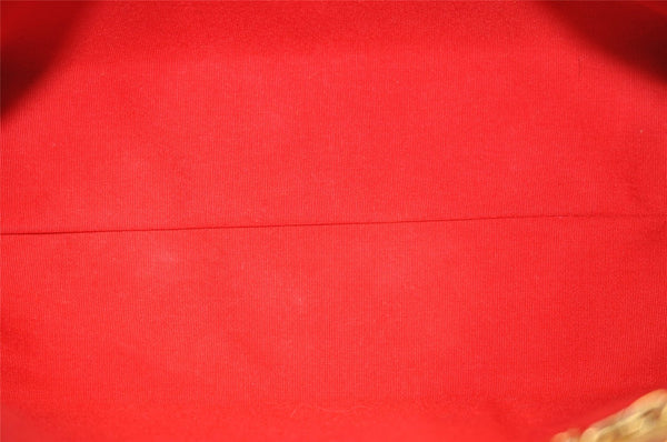 Authentic Louis Vuitton Vernis Reade PM Hand Bag Red M91088 LV 8284J