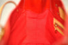 Authentic Louis Vuitton Vernis Reade PM Hand Bag Red M91088 LV 8284J
