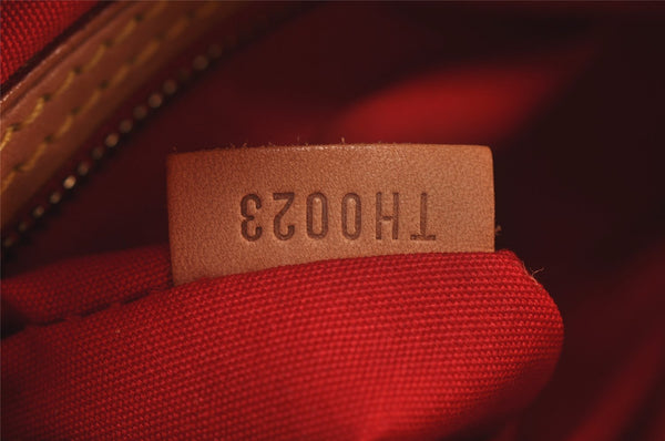 Authentic Louis Vuitton Vernis Reade PM Hand Bag Red M91088 LV 8284J