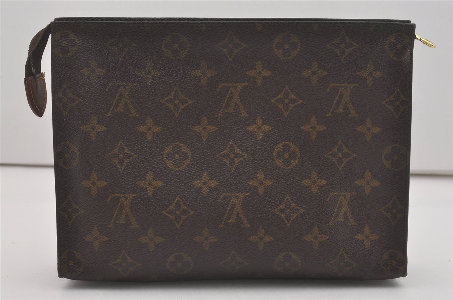 Auth Louis Vuitton Monogram Poche Toilette 26 Cosmetics Pouch Old Model 8288I
