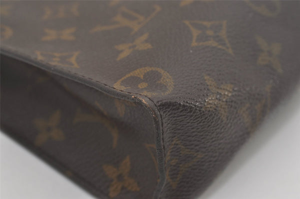 Auth Louis Vuitton Monogram Poche Toilette 26 Cosmetics Pouch Old Model 8288I
