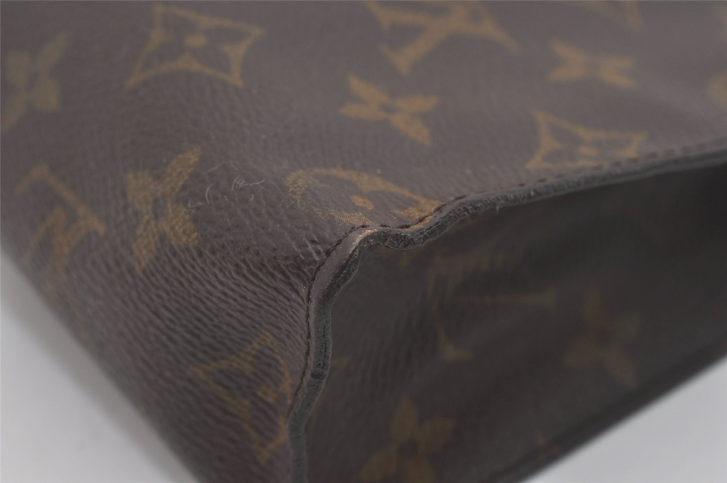 Auth Louis Vuitton Monogram Poche Toilette 26 Cosmetics Pouch Old Model 8288I