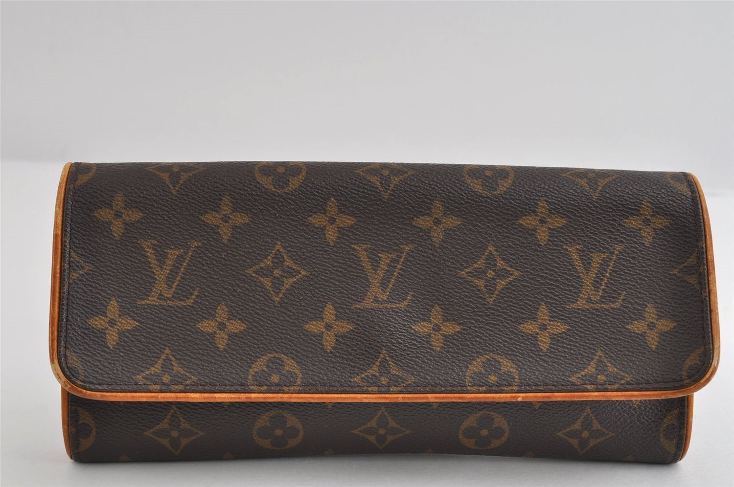 Authentic Louis Vuitton Monogram Pochette Twin GM Shoulder Bag M51852 LV 8289I