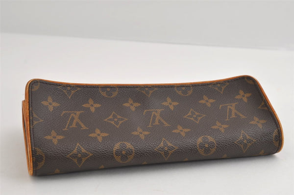 Authentic Louis Vuitton Monogram Pochette Twin GM Shoulder Bag M51852 LV 8289I