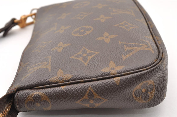 Authentic Louis Vuitton Monogram Pochette Accessoires Shoulder Cross Pouch 8291I