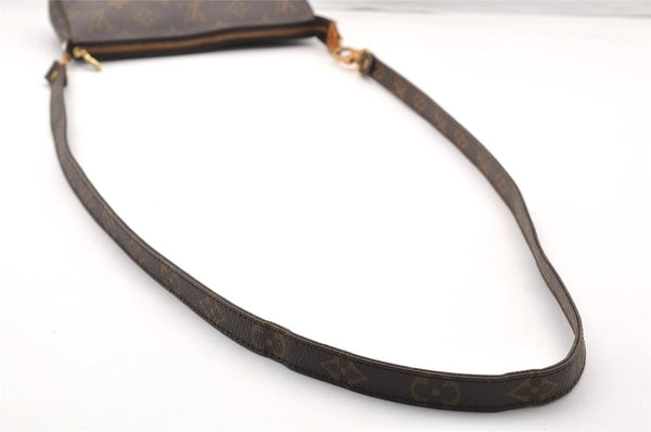 Authentic Louis Vuitton Monogram Pochette Accessoires Shoulder Cross Pouch 8291I