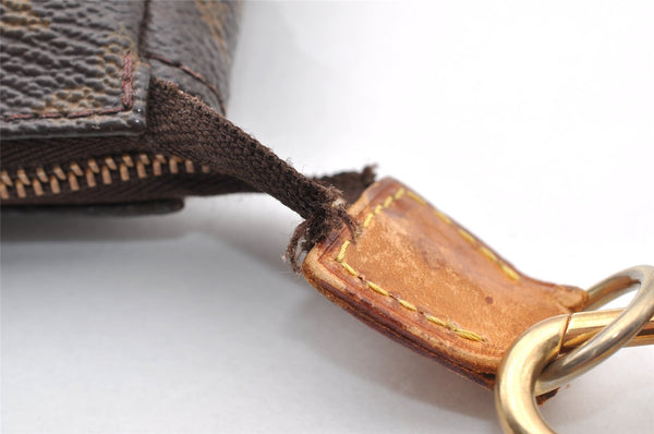 Authentic Louis Vuitton Monogram Pochette Accessoires Shoulder Cross Pouch 8291I