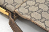 Authentic GUCCI GG Plus Shoulder Cross Body Bag GG PVC Leather Brown Junk 8292H