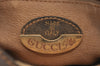 Authentic GUCCI GG Plus Shoulder Cross Body Bag GG PVC Leather Brown Junk 8292H