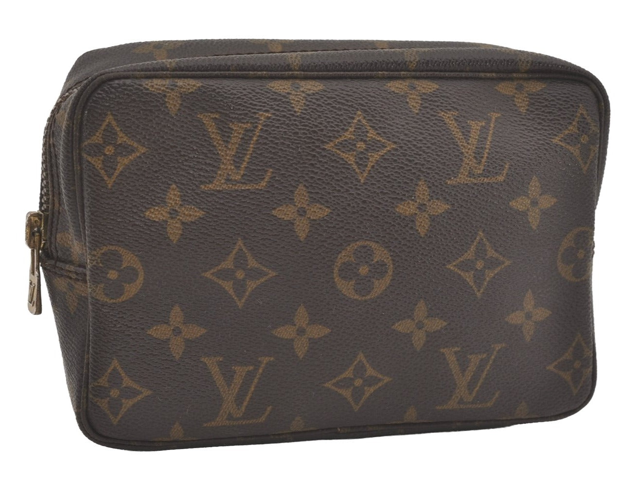 Auth Louis Vuitton Monogram Trousse Toilette 18 Clutch Hand Bag M47526 LV 8292I