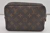 Auth Louis Vuitton Monogram Trousse Toilette 18 Clutch Hand Bag M47526 LV 8292I
