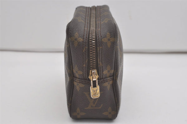 Auth Louis Vuitton Monogram Trousse Toilette 18 Clutch Hand Bag M47526 LV 8292I