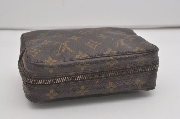 Auth Louis Vuitton Monogram Trousse Toilette 18 Clutch Hand Bag M47526 LV 8292I