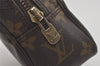 Auth Louis Vuitton Monogram Trousse Toilette 18 Clutch Hand Bag M47526 LV 8292I