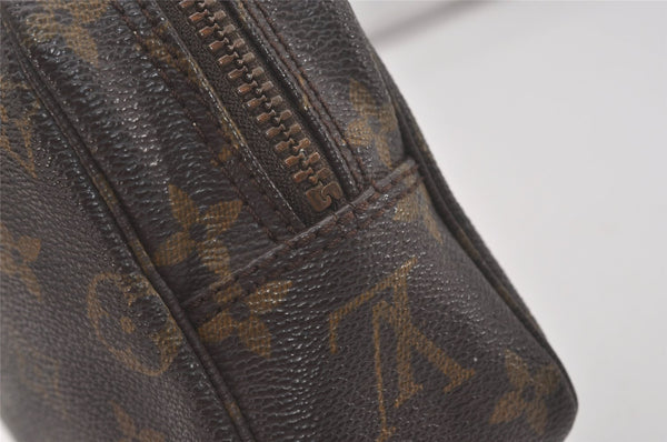 Auth Louis Vuitton Monogram Trousse Toilette 18 Clutch Hand Bag M47526 LV 8292I