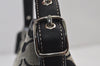 Authentic COACH Signature Shoulder Hand Bag Canvas Leather 6845 Black 8292J