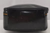 Authentic GUCCI Bamboo 2Way Shoulder Hand Bag Purse Enamel Black 8293J