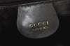 Authentic GUCCI Bamboo 2Way Shoulder Hand Bag Purse Enamel Black 8293J