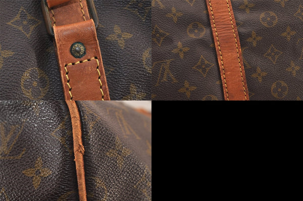 Authentic Louis Vuitton Monogram Sac Souple55 Hand Boston Bag Old Model LV 8294M